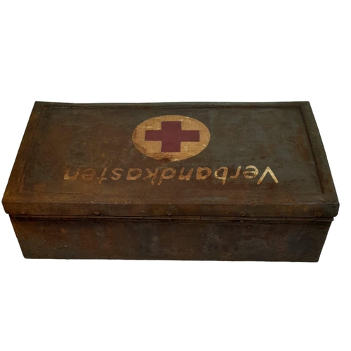 363 - WW2 German Luftwaffe First Aid Tin with Contents.