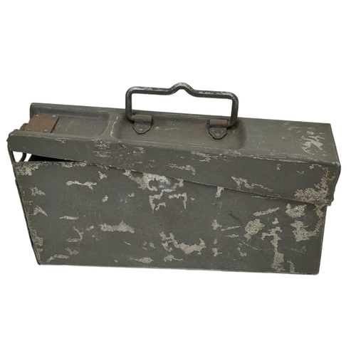 370 - 1941 Dated Aluminum MG Ammo Tin used as a First Aid Box. The lightweight tins were favoured by the F... 