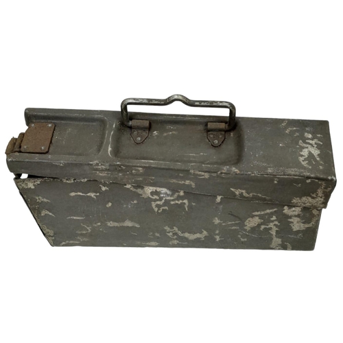 370 - 1941 Dated Aluminum MG Ammo Tin used as a First Aid Box. The lightweight tins were favoured by the F... 