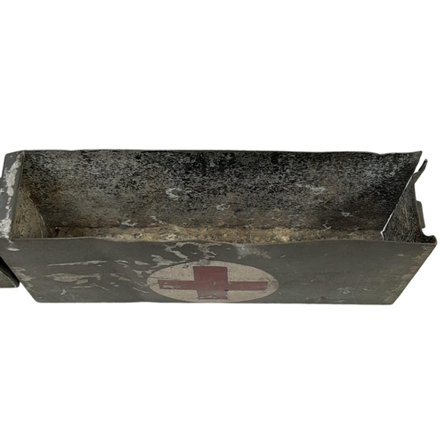 370 - 1941 Dated Aluminum MG Ammo Tin used as a First Aid Box. The lightweight tins were favoured by the F... 