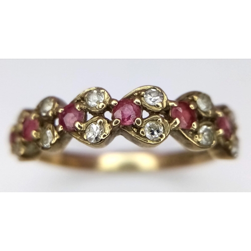 461 - 9K Yellow Gold Diamond & Ruby Ring.
Size: N
Weight: 1.8g
SC-3070