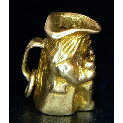 804 - 9K Yellow Gold Toby Jug/Mug Charm.
Weight: 2.6g
SC-3062