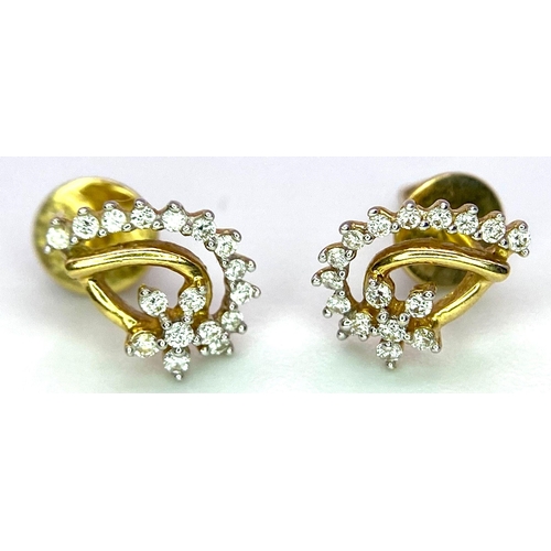 861 - 18K Yellow Gold Diamond (0.25ct) Set Earrings.
Weight: 1.2g
A/S 3008 ENV