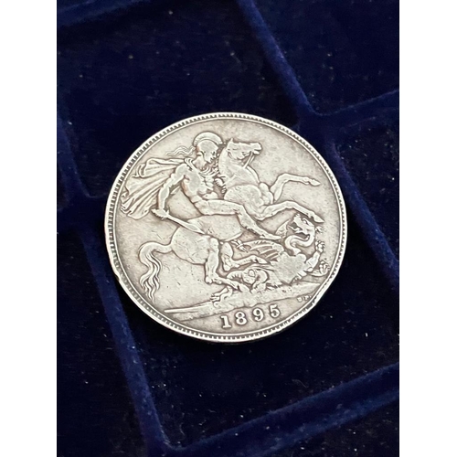 175 - Victorian SILVER CROWN 1895 in Very fine condition. Clear and bold raised definition and detail to b... 