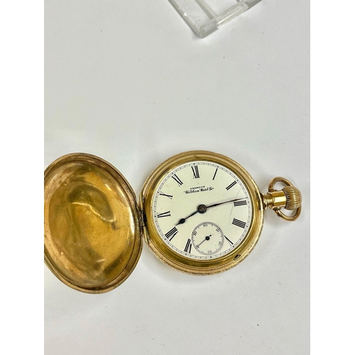 591 - Antique Waltham Full Hunter Pocket Watch As found