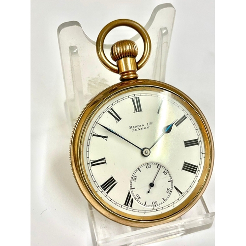 598 - Vintage F.Hinds London Pocket Watch , needs spring AF