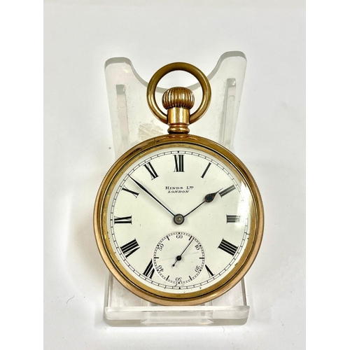 598 - Vintage F.Hinds London Pocket Watch , needs spring AF