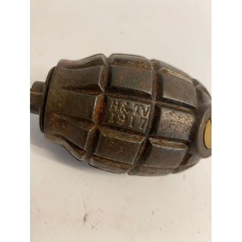 527 - A WW1 British No.23 MK.III Rifle Grenade - Dated 1917 with a H&TV Ltd Marking. ML433