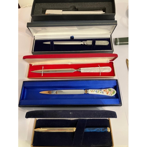 203 - Large Collection of LETTER OPENERS many boxed. To include vintage and later, together with some unus... 