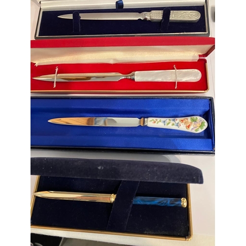 203 - Large Collection of LETTER OPENERS many boxed. To include vintage and later, together with some unus... 