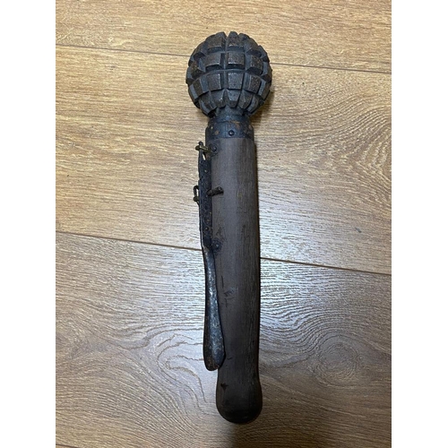 289 - A Rare Inert WW1 German Stick Grenade - This grenade was a combination of the M1913 and M1915. ML445... 