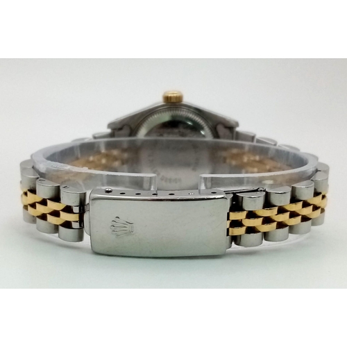 262 - A Rolex Oyster Perpetual Datejust Bi-Metal Ladies Watch. Gold and stainless steel bracelet and case ... 