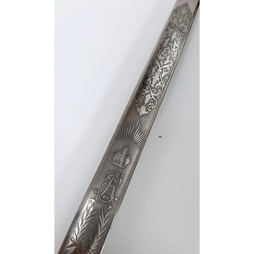 346 - A Very Good Condition, 1897 Edward VII Pattern, Infantry Officer’s Sword with Scabbard. 102cm Length