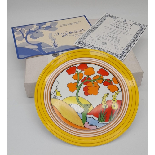 801 - A Limited-Edition Wedgwood ‘Clarice Cliff’ Bone China Plate from the Bizarre collection commissioned... 