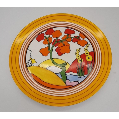 801 - A Limited-Edition Wedgwood ‘Clarice Cliff’ Bone China Plate from the Bizarre collection commissioned... 