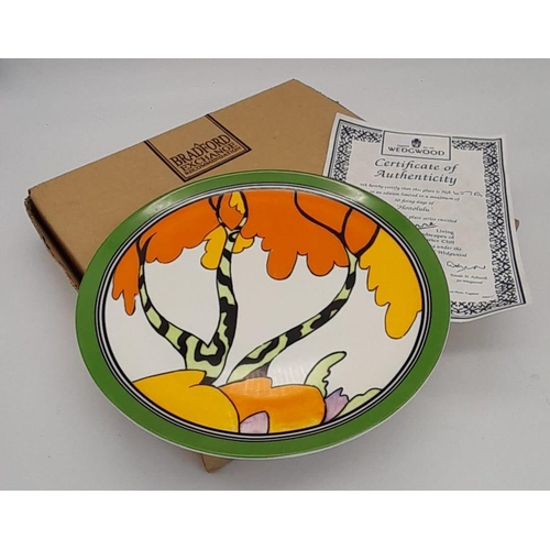 815 - A Limited-Edition Wedgwood ‘Clarice Cliff’ Bone China Plate from the Bizarre collection commissioned... 