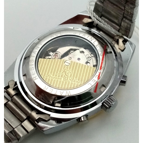 824 - An Unworn, Bi-Metal Men’s Skeleton Back Automatic Watch by Kronen & Sohne. 45mm Including Crown. 
Go... 