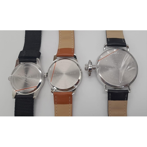 922 - A Parcel of Three Unworn Military Homage Watches.
 - 1940’s British Design Watch (40mm Including Cro... 