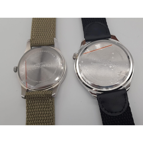 950 - Two Unworn Military Homage Watches.
 - 1960’s RAF Design Quartz Watch. 
   41mm Including Crown
 - 1... 