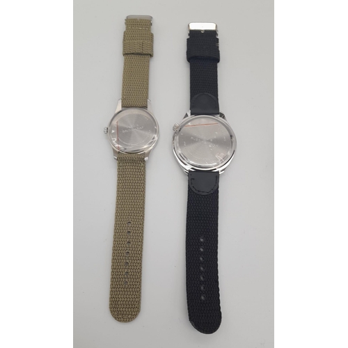 950 - Two Unworn Military Homage Watches.
 - 1960’s RAF Design Quartz Watch. 
   41mm Including Crown
 - 1... 