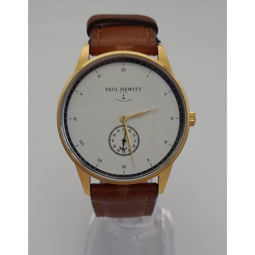 691 - An Excellent Condition, German Made, ‘Signature Line Mark 1 Quartz Watch by Paul Hewitt. Anchor Desi... 