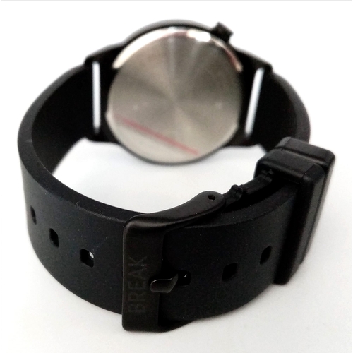 817 - An Unworn, Black Quartz Sports Watch by Break. 
45mm Including Crown. Black Rubber Dive Strap. 
Come... 