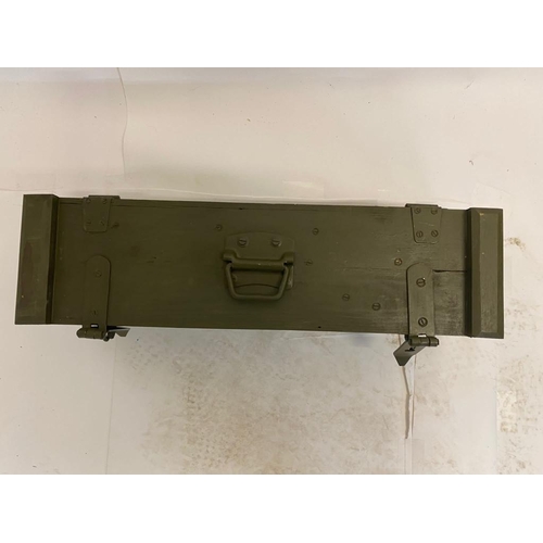 295 - A Rare Thompson 1928 Sub Machine Gun Transit Box. This box fits - 3 x Drum Magazines, 5 x Stick Maga... 