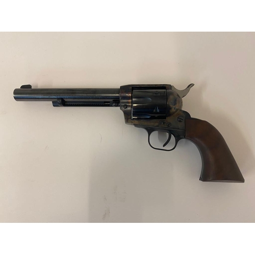 310 - A Deactivated Brocock 1873 Peacemaker Revolver. Fantastic blueing with a 6.5 inch barrel. Comes with... 