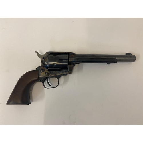 310 - A Deactivated Brocock 1873 Peacemaker Revolver. Fantastic blueing with a 6.5 inch barrel. Comes with... 