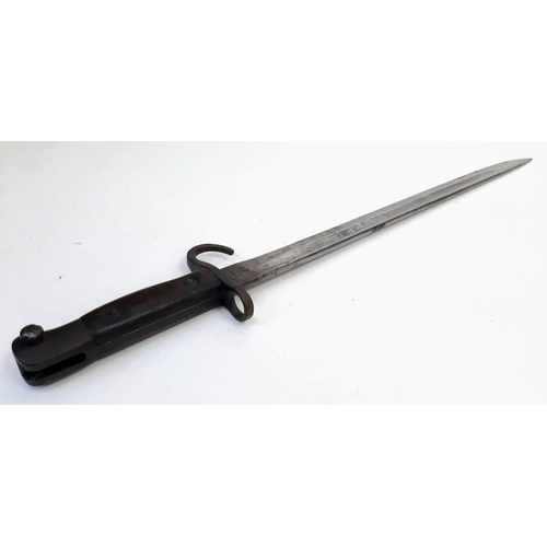 232 - 1910 Dated British Hooked Quillon 1907 Pattern Bayonet. Maker Sanderson.