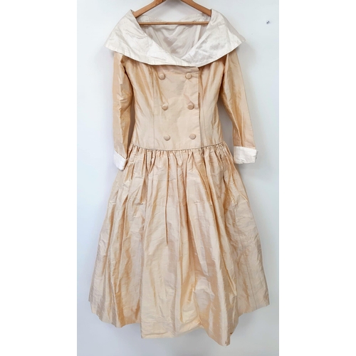 747 - Vietnam War Era (circa 1960’s “Jackie Kennedy” Style Pure Silk Dress. This came from a family in Ho ... 