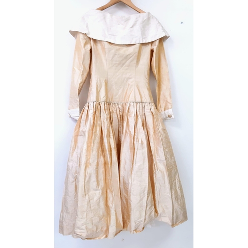 747 - Vietnam War Era (circa 1960’s “Jackie Kennedy” Style Pure Silk Dress. This came from a family in Ho ... 