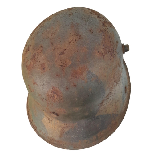 100 - WW1 Imperial German M17 Camouflage Helmet with Liner.
