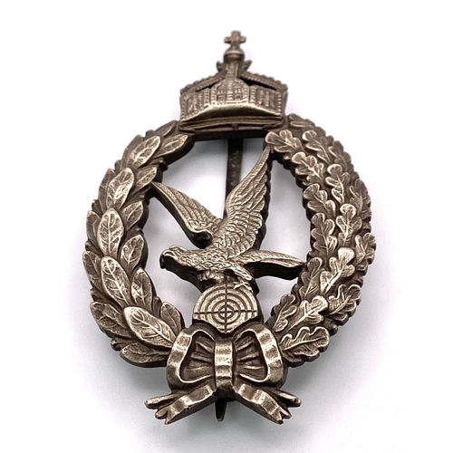 142 - WW1 Imperial German Air Gunners Badge. Maker: Meybaur-Berlin.