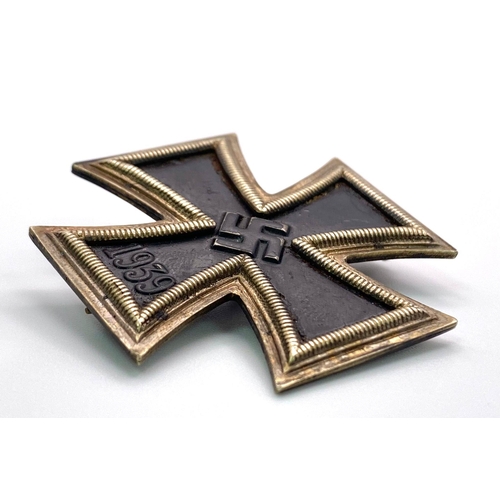 345 - WW2 German Iron Cross 1st Class E.K.I 3 Part construction with an iron core.