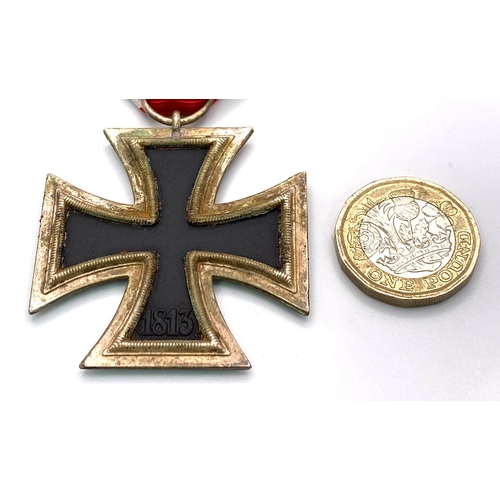 401 - Late WW2 German Iron Cross 2nd Class. 3-part construction with an iron core.