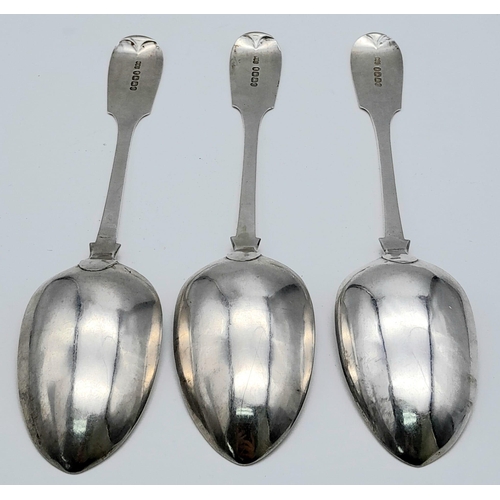 426 - Spoon rarely get much better than this.
A trio of Georgian, Edinburgh Silver, 1847 large monogrammed... 