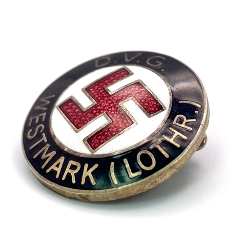 768 - 3rd Reich D.V.G Westmark (Lothr.) The D.V.G. Deutscher Volks Genossen Bund (German Fellow- Countryme... 