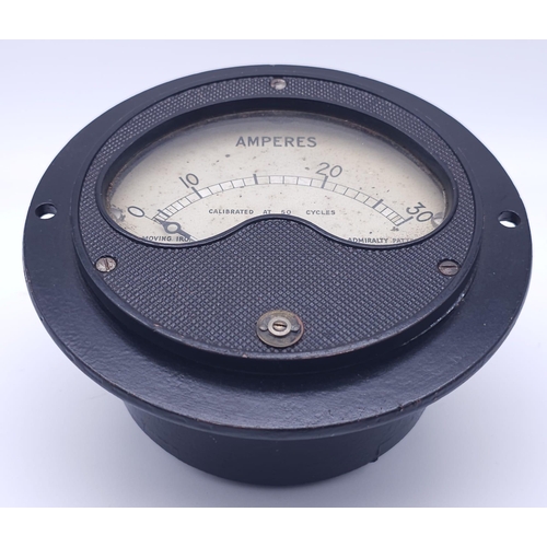 478 - 1945 Dated British U Class Submarine Admiralty Pattern Amp Gauge.