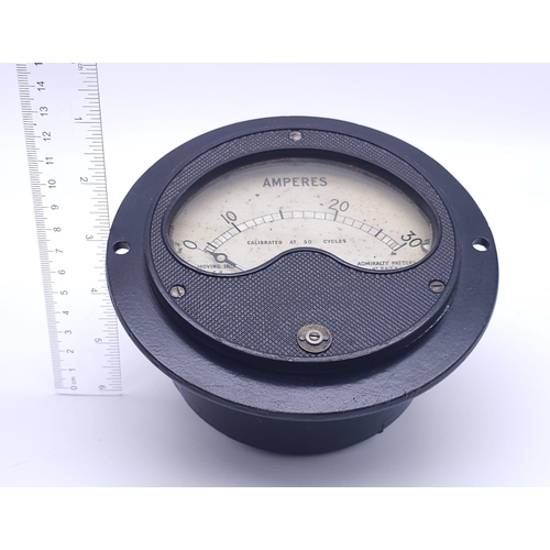 478 - 1945 Dated British U Class Submarine Admiralty Pattern Amp Gauge.