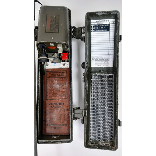 387 - Pair of Vietnam War Era US PRC6/6 Banna VHF Walkie Talkies.