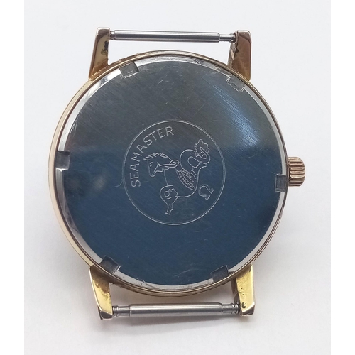 409 - A Vintage Omega Seamaster 600 Watch Case - 34mm. Mechanical movement in working order.