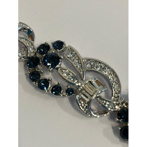 168 - An Exact replica of First Lady Jacqueline Kennedy’s DIAMOND and SAPPHIRE BRACELET. Stunning piece of... 