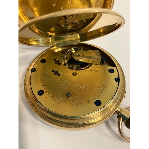 175 - Gentlemans Rare vintage 18 carat GOLD POCKET WATCH by Mathesons of Leith, Watchmakers to the Admiral... 
