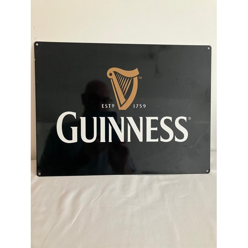 357 - Vintage Metal GUINNESS SIGN. 16” x 14”. (40 x 30 cm).