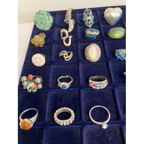 413 - Large selection of DRESS RINGS to include Vintage and large Statement pieces. Please see pictures.