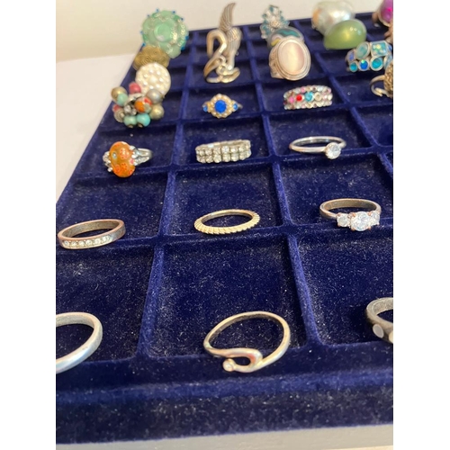 413 - Large selection of DRESS RINGS to include Vintage and large Statement pieces. Please see pictures.