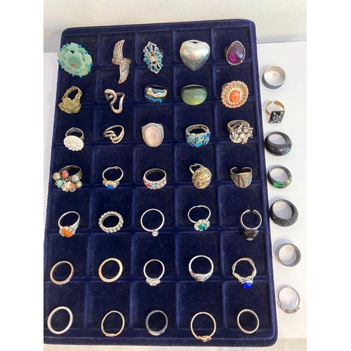 413 - Large selection of DRESS RINGS to include Vintage and large Statement pieces. Please see pictures.