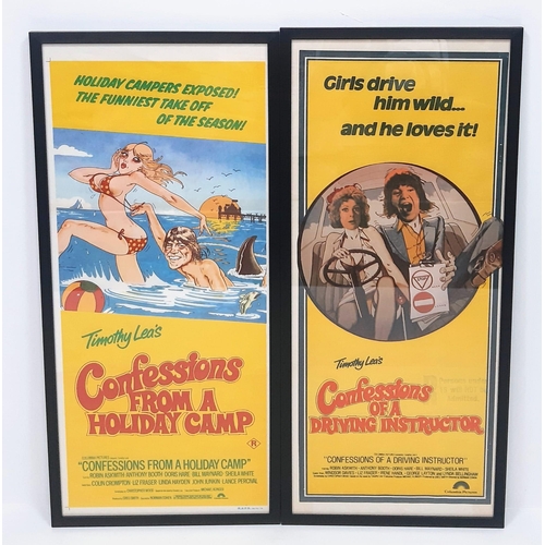 467 - Two Classic Vintage 1970s 'Confessions' Movie Posters. Confessions from a Holiday Camp and Confessio... 