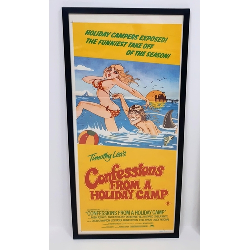 467 - Two Classic Vintage 1970s 'Confessions' Movie Posters. Confessions from a Holiday Camp and Confessio... 